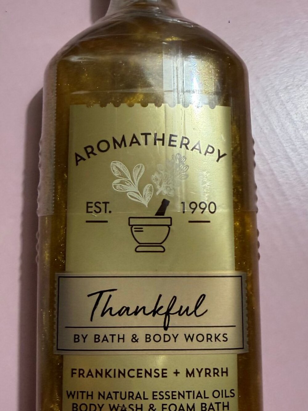 Bath & Body Works Aromatherapy THANKFUL Frankincense/Myrrh Body Wash‎ 10 Oz New